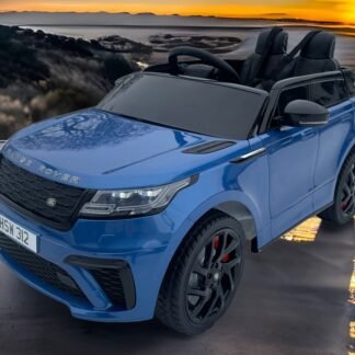 VENTA COCHE INFANTIL Range Rover Velar 12v, asiento cuero, neumáticos EVA, AZUL INDA9-AC-QY2088BLUE OFERTA